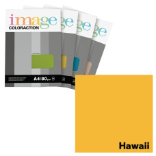 Krāsains papīrs A4, 50 loksnes, 80g/m2, mandarīnu krāsa, Image Coloraction