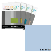 Krāsains papīrs A4, 50 loksnes, 80g/m2, lavandas krāsa, Image Coloraction