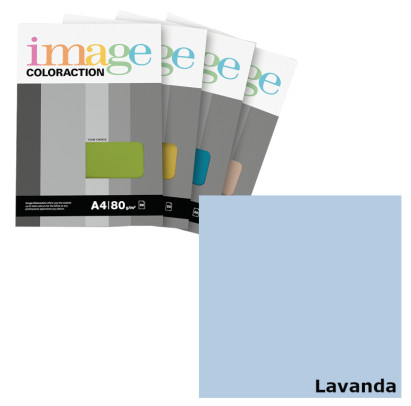 Krāsains papīrs A4, 50 loksnes, 80g/m2, lavandas krāsa, Image Coloraction