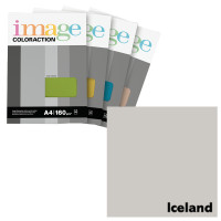 Krāsains papīrs A4, 50 loksnes, 160g/m2, gaiši pelēka krāsa, Image Coloraction