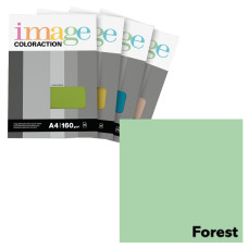 Krāsains papīrs A4, 50 loksnes, 160g/m2, pasteļzaļā krāsa, Image Coloraction