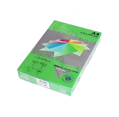 Krāsains papīrs A4, 80g/m2, 500 loksnes, Parrot spilgti zaļš IT230, Spectra