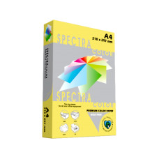 Krāsains papīrs A4, 160g/m2, 250 loksnes, dzeltens Yellow IT160, Spectra