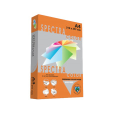 Krāsains papīrs A4, 160g/m2, 250 loksnes, oranža Saffron IT240, Spectra