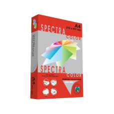 Krāsains papīrs A4, 160g/m2, 250 loksnes, sarkans Red IT250, Spectra
