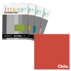 Krāsains papīrs A4, 50 loksnes, 160g/m2, koraļļu sarkana krāsa, Image Coloraction