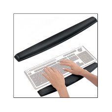 Želejveida roku balsts darbam ar tastatūru, melns Fellowes