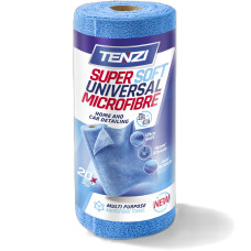 TENZI mikrošķiedras lupatiņas rullī zilas 35 x 35 cm, 20 gab