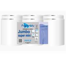 SUPER MINI JUMBO tualetes papīrs, 2 slāņi, 180 m, diametrs 20 cm, 12 gab/iep