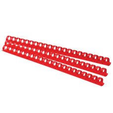 Spirāle dokumentu iesiešanai, plastmasas, 6 mm, 25 lap., sarkana, 1 gab., Forpus