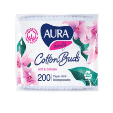 AURA Beauty vates kociņi, 200 gab