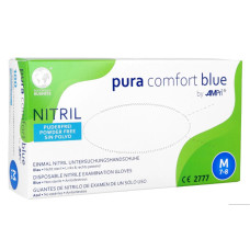 Nitrila cimdi bez pūdera, 24cm, zili, (M), (100gab), (10iep/kaste)