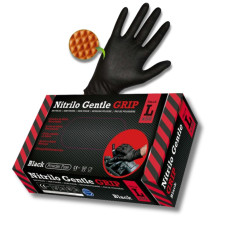 Nitrila cimdi GENTLE GRIP, melni ,L izmērs, 50gab