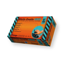 Nitrila cimdi GENTLE GRIP, oranži, XL izmērs, 50gab