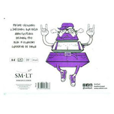ZĪMĒŠANAS ALBUMS A4/20 LAPAS 120G/M2, SMILTAINIS