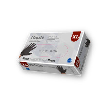Nitrila cimdi, GENTLE TOUCH, melni, XL izmērs, 100gab
