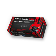 Nitrila cimdi GENTLE GRIP, melni ,L izmērs, 50gab