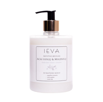 IEVA šķidrās roku ziepes Acai Berries & Almonds, 500ml
