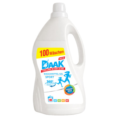 DAAK Professional šķidrais veļas mazgāšanas līdzeklis SPORT 4 l