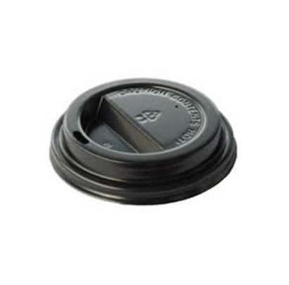 Vāciņš glāzēm 240 ml 8 oz PS melns diametrs 80 mm, 50 gab