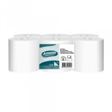 Roku dvielis  AMOOS, Centefeed, celuloze,  2 slāni, 90 m., 273 lock.. h. - 19,2 cm, 6gab/i