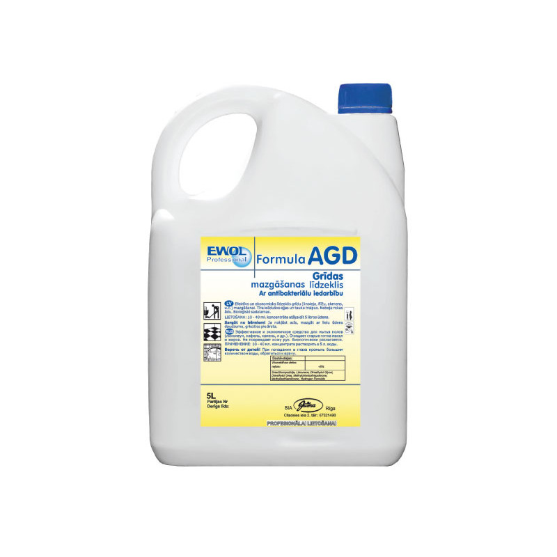 Mazgāšanas līdzeklis grīdām, antibakteriālais, EWOL AGD, (5L)