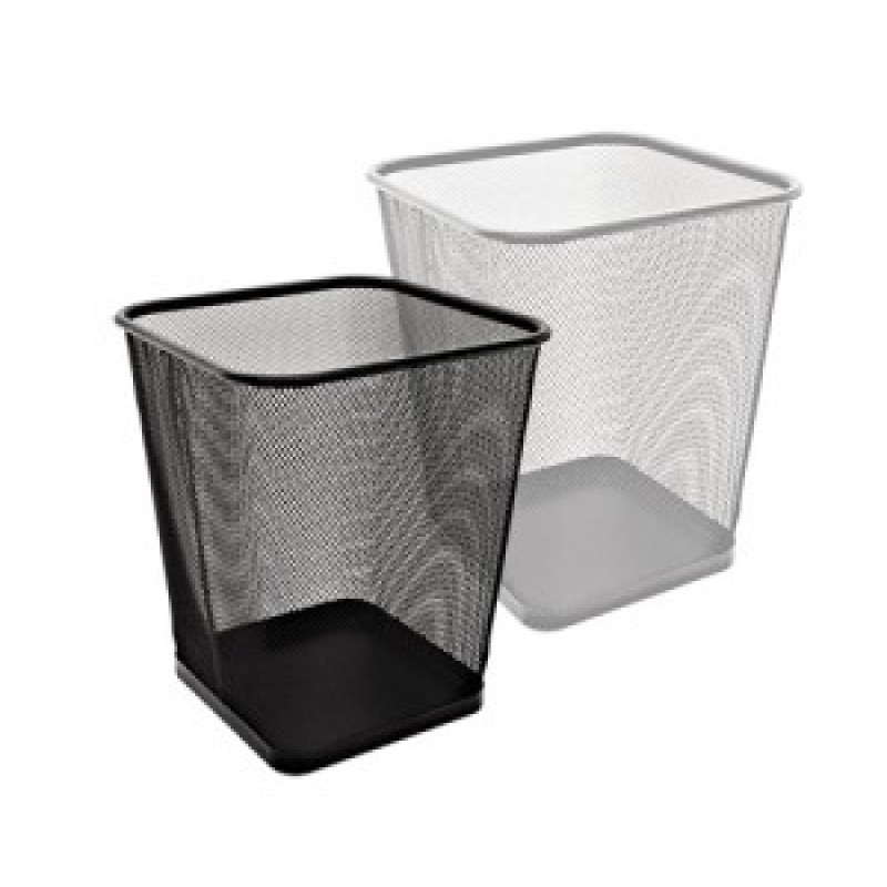 Papīrgrozs 15L, izmērs 28 x 28 x 30 cm augstums, sudraba krāsā