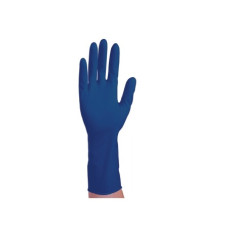 Lateksa cimdi, "Superblu", 30cm, zili, (L), (50gab)