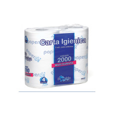 Tualetes papīrs, rullis, cell, 2-kārt, iepak. 4ruļļi x 500 lok x 56m, PAPERBLU2000 MAXI DU