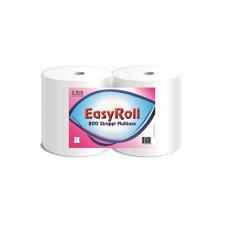 Industriālais papīrs, balts, cell, 2-kārt, iepak. 2ruļļi x 800 lok x 176m,   EASY ROLL