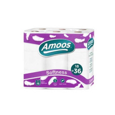 Tualetes papīrs rullis, AMOOS, 18 ruļļi,  30m, 3 slāņi, 250 lok., h-9cm