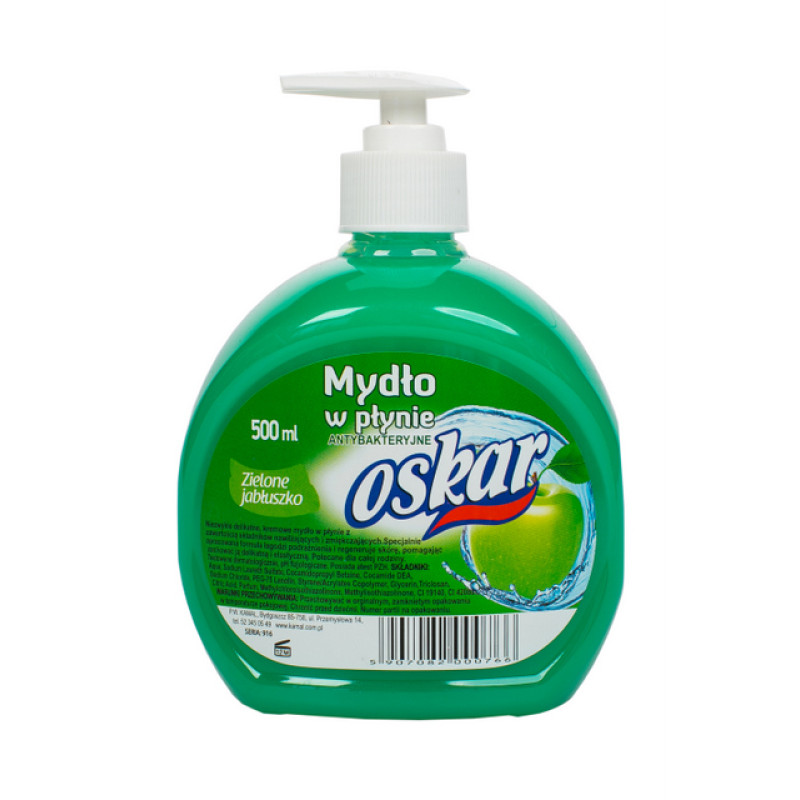 Šķidrās ziepes KAMAL Oskar  ābolu 0.5L (16 gab/iep)