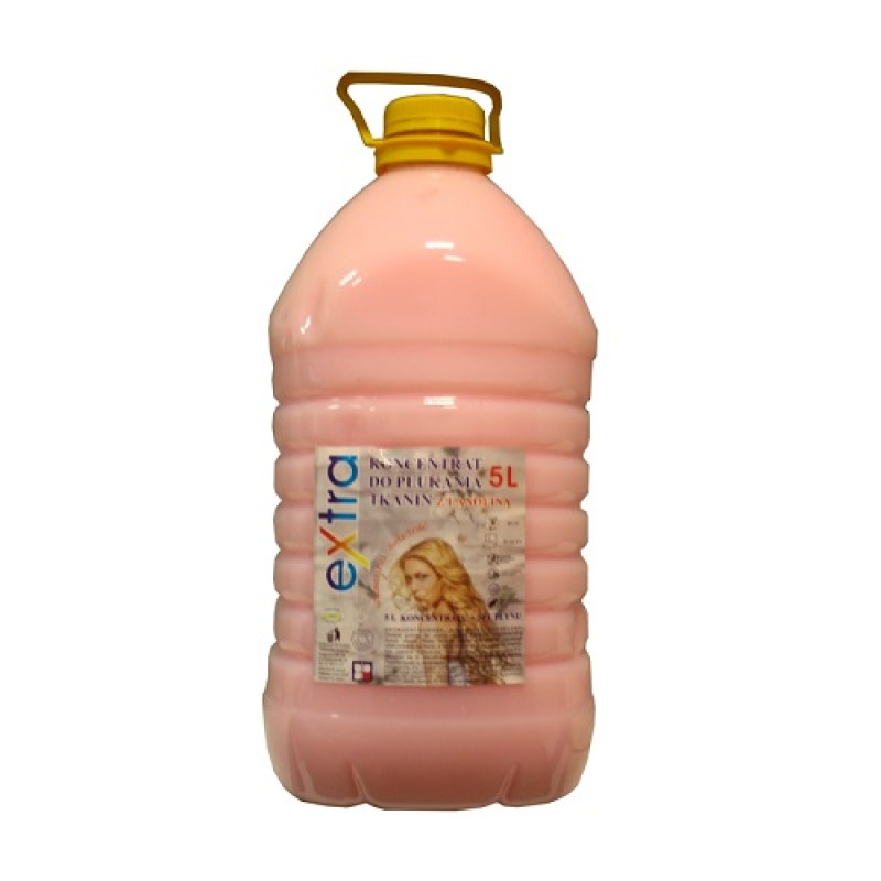 Veļas mīkstinātājs, ar lanolīnu, EXTRA Rose (koncentrāts), (5L)