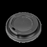 Vāciņs glāzēm 360-480ml, PS, 90mm, melns, 100gab.  (netto svars 0,32kg)