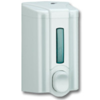 Dozators šķidrajām ziepēm 0.5l, S2, 16x9x9cm, balts, (40 gab/kastē)