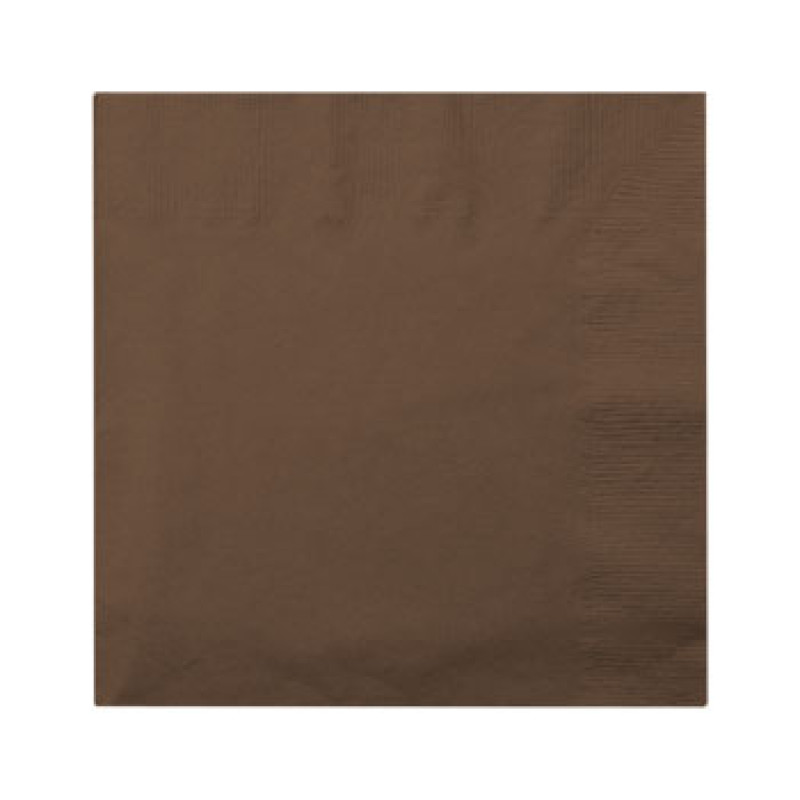Galda salvetes, 33x33cm, 2-kārt., (250gab), brūnas