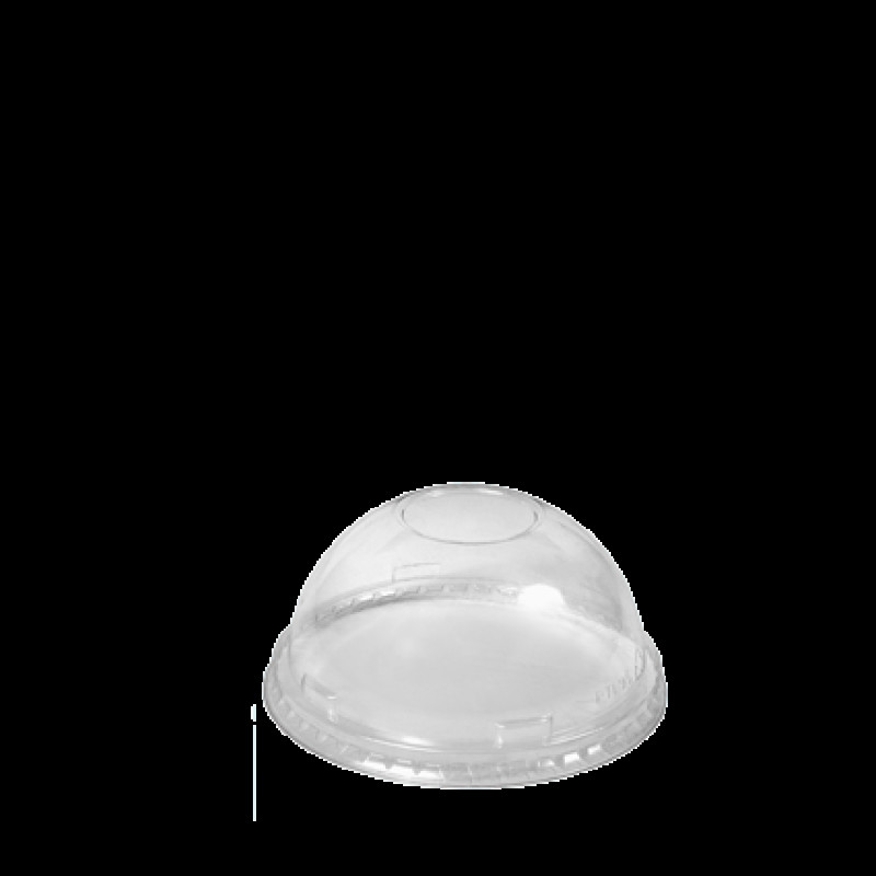 Vāciņš  DOME No Hole PET glāzem 255-350-450ml caurspīdīgs, 50gab.