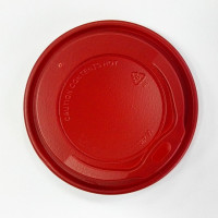 Vāciņš glāzem 240ml, PS, 80mm, sarkans, 100gab. (netto svars 0,24kg)