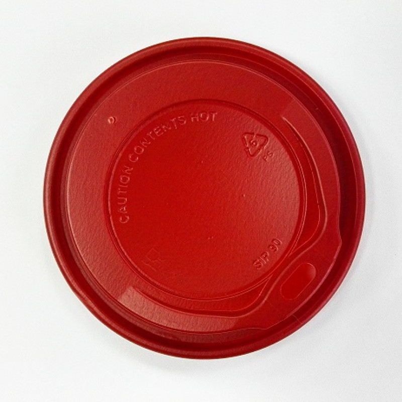 Vāciņš glāzem 240ml, PS, 80mm, sarkans, 100gab. (netto svars 0,24kg)