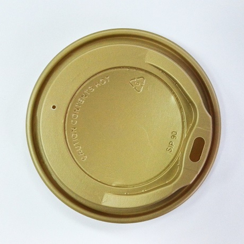 Vāciņš glāzem 360-480ml, PS, 90mm, zelts, 100gab.  (netto svars 0,32kg)