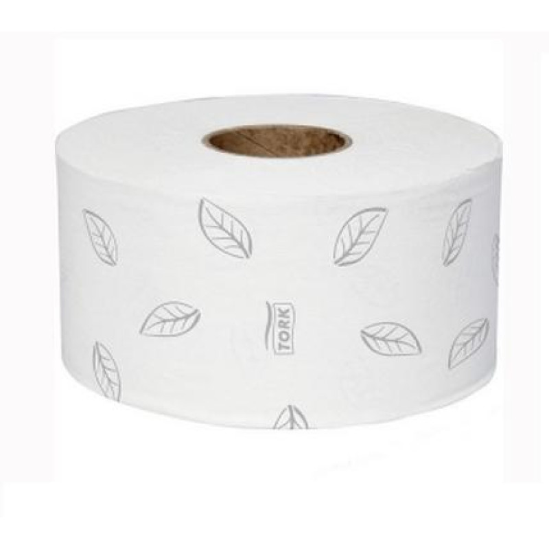 Tualetes papīrs T2 Mini Jumbo TORK, 170m, 9,4cm, 2-sl., 850 loksnes 12gb/iep