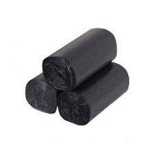 Atkritumu maisi 25L, 50x60cm, melni, 12mikr, HDPE, 20gab/rul