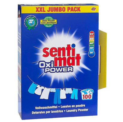 Veļas mazgāšanas pulveris SENTIMAT XXL Oxi Power 100WL (5,5kg)