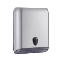 Satin Metallic Grey turētājs "Z", "V" un"C" lokšņu papīra dvieļiem, pelēks, 28x13,7x37,5 c