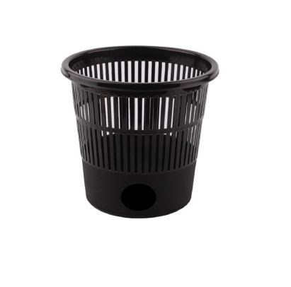 Plastmasas papīrgrozs sietiņveidīgs 10l, melns