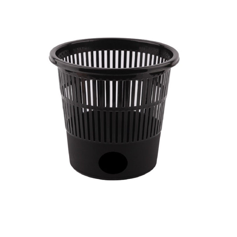 Plastmasas papīrgrozs sietiņveidīgs 10L, melns