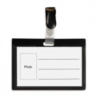 Personas karte ar klipsi FORPUS, melna 54x90mm