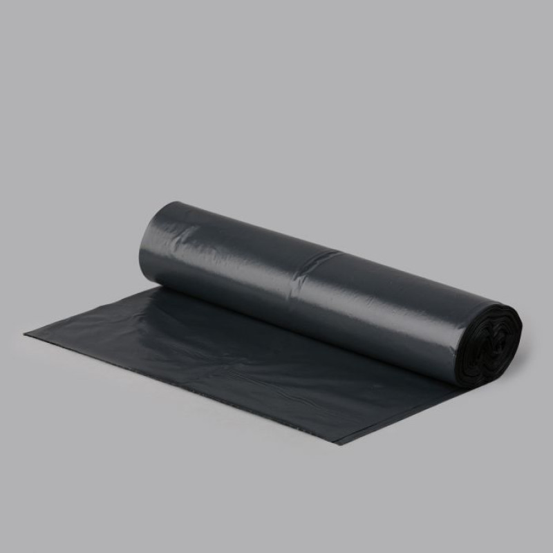 Atkritumu maisi 60L, 64x84cm, melni, 10mikr, HDPE, MULTIPACK, 20gab/rul, 25rul/kastē