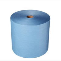 Industriālais papīrs SUPER BIG BLUE WIPER ROLL, zils, 3 slāņi, celulosa, d. - 34 cm, 340 m