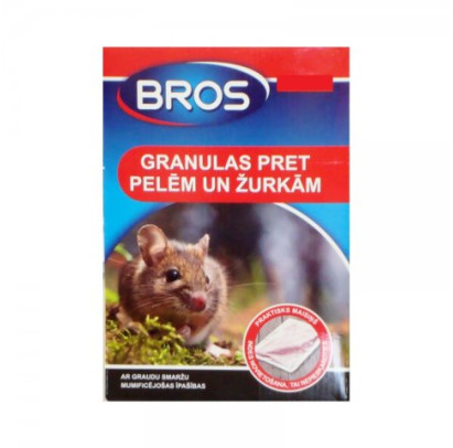 Granulas "Bros" pret pelēm žurkām 7x20g